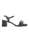 Sandali s peto Pittarello Glam 3412 Črni Saten
