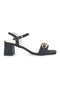 Sandali s peto Pittarello Glam 3412 Črni Saten