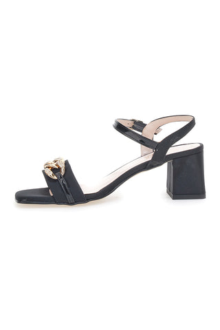 Sandali s peto Pittarello Glam 3412 Črni Saten