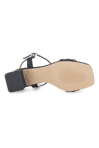 Sandali s peto Pittarello Glam 3412 Črni Saten