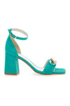 Sandali z visoko peto Pittarello Glam 3436 Verde Acqua