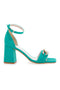 Sandali z visoko peto Pittarello Glam 3436 Verde Acqua