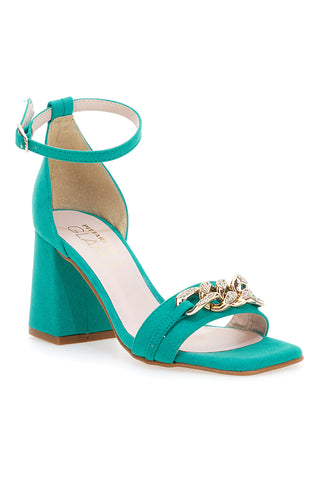 Sandali z visoko peto Pittarello Glam 3436 Verde Acqua