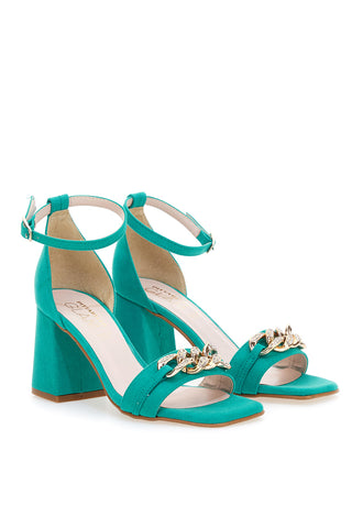 Sandali z visoko peto Pittarello Glam 3436 Verde Acqua