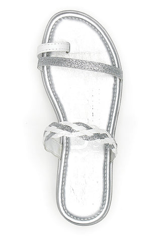 Copate Infradito Cerutti 21581 bele in srebrne