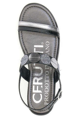 Sandali z debelim podplatom Cerutti 21845 Piombo
