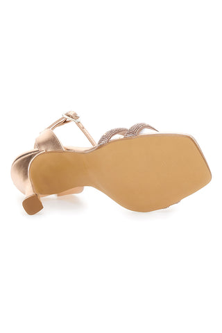 Sandali z visoko peto Pittarello Love 109 RoseGold