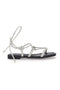 Sandali s čipkami Prima Riga 308100 White