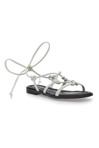 Sandali s čipkami Prima Riga 308100 White