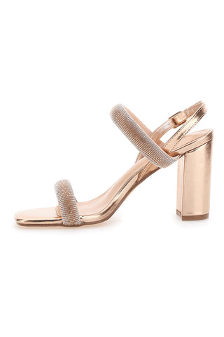 Sandali Oro Rosa con Tacco The First 256