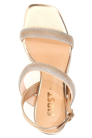 Sandali Oro Rosa con Tacco The First 256
