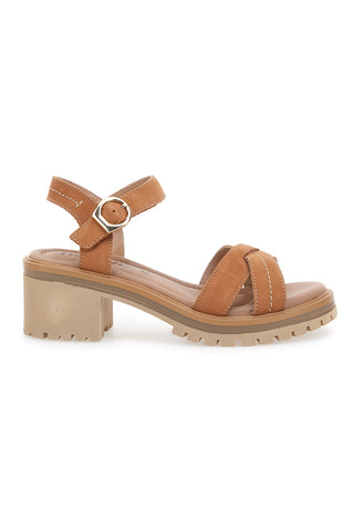 Usnjene sandale Cognac Pittarello Active 2302