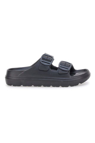 Črne natikače s sponkami Superga 42127