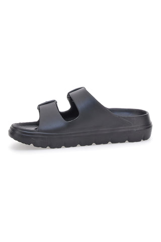 Črne natikače s sponkami Superga 42127