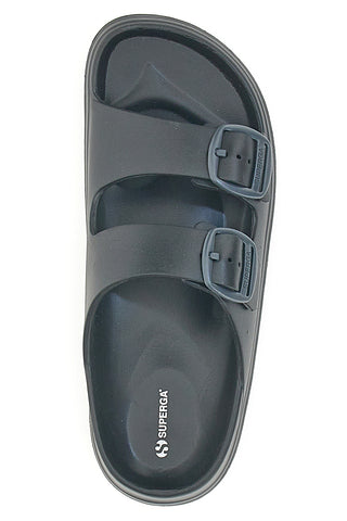 Črne natikače s sponkami Superga 42127
