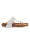 Bele natikače z medprstnimi sandali za ženske Superga  31370