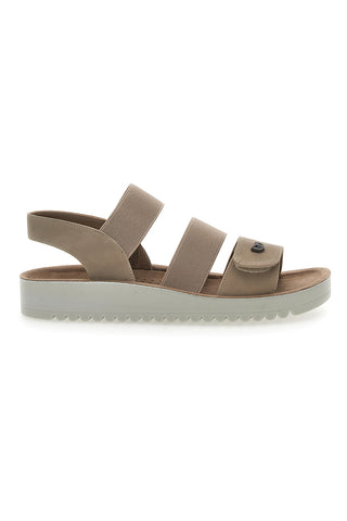 Sandali z elastiko Taupe Eco Bio 221494