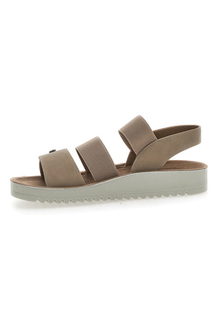 Sandali z elastiko Taupe Eco Bio 221494