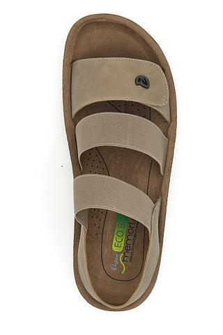 Sandali z elastiko Taupe Eco Bio 221494