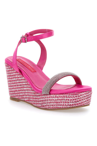 Sandali Fuxia s trakom in 10 cm visoko peto Bettyflowers 1402