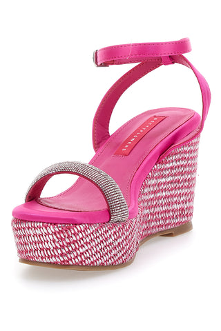 Sandali Fuxia s trakom in 10 cm visoko peto Bettyflowers 1402