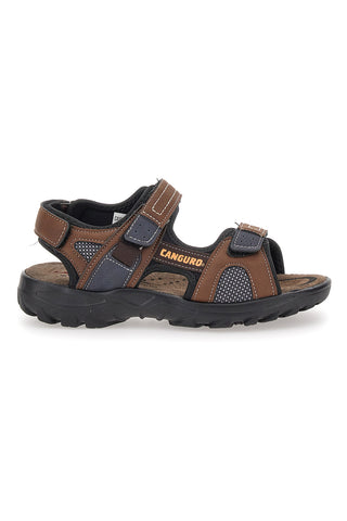 Rjave sandale z velcro trakovi Canguro 1015