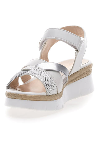 Bele sandale s platformo Mariella Burani 50632