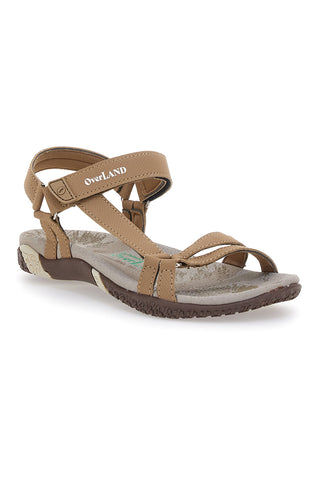 Bež sandali z velcro zaponko Overland 5415