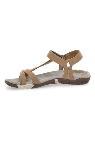 Bež sandali z velcro zaponko Overland 5415