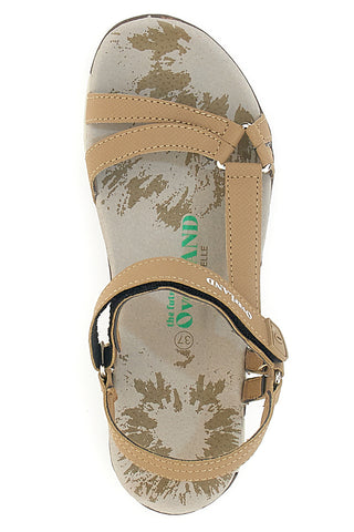 Bež sandali z velcro zaponko Overland 5415
