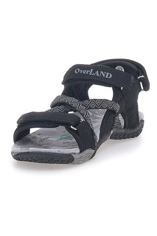 Športni sandali z velcro zaponko, črni Overland 22326
