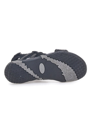 Športni sandali z velcro zaponko, črni Overland 22326