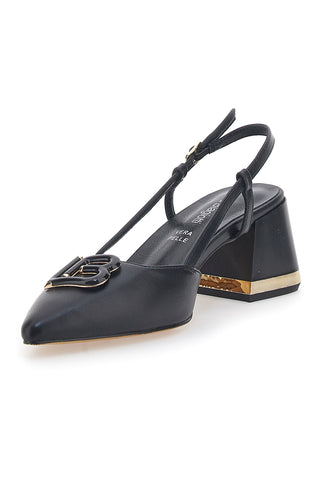Črne čevlje Slingback Laura Biagiotti 8604