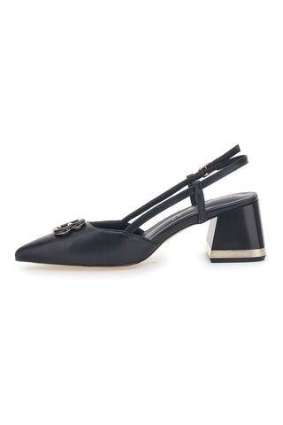 Črne čevlje Slingback Laura Biagiotti 8604