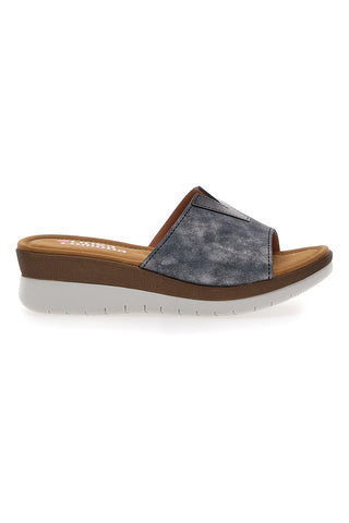 Modre natikače s platformo Linea Comoda 6526