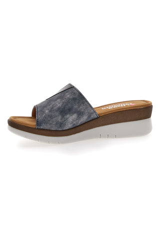 Modre natikače s platformo Linea Comoda 6526
