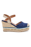 Modre espadrile s klobučkom in zaponko Pittarello Sun 322290