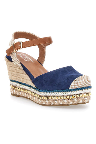 Modre espadrile s klobučkom in zaponko Pittarello Sun 322290