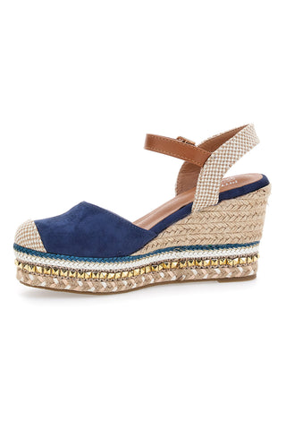 Modre espadrile s klobučkom in zaponko Pittarello Sun 322290