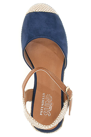 Modre espadrile s klobučkom in zaponko Pittarello Sun 322290