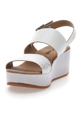 Bele sandale Platform Cafè Cost 3612