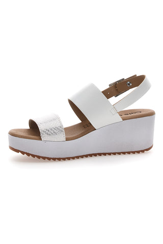 Bele sandale Platform Cafè Cost 3612