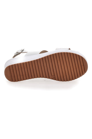 Bele sandale Platform Cafè Cost 3612