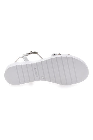 Bele sandale z zaponko Made in Italy Mio Tempo 8187