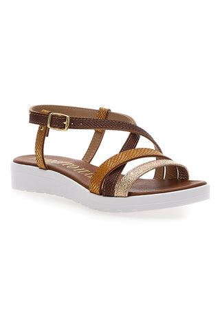 Rjave sandale Made in Italy Mio Tempo 8864