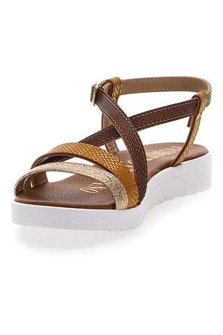 Rjave sandale Made in Italy Mio Tempo 8864
