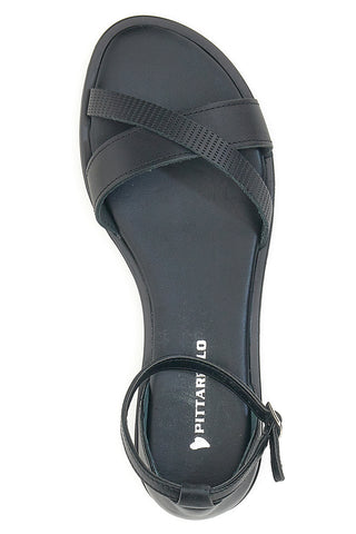 Črni sandali Flat Pittarello 2516164