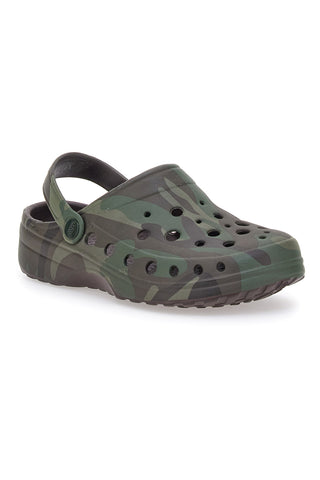 Gumijasti copati Clogs Camouflage Woz 9