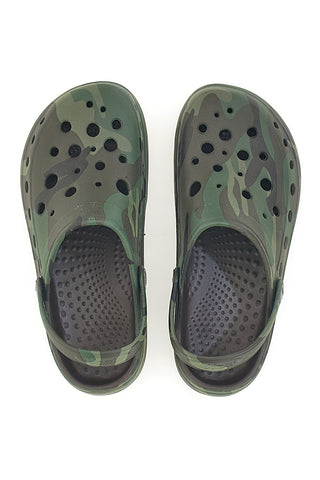 Gumijasti copati Clogs Camouflage Woz 9