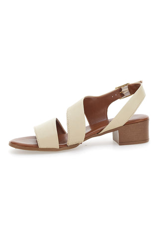 Sandali Sand iz pravega usnja s peto 4 cm Pittarello Look 243080